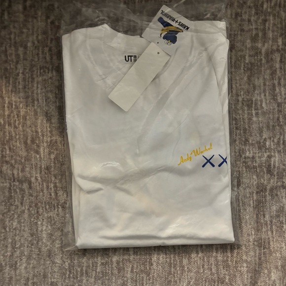 Size - XL Kaws x Warhol white graphic tee - Picture 1 of 3